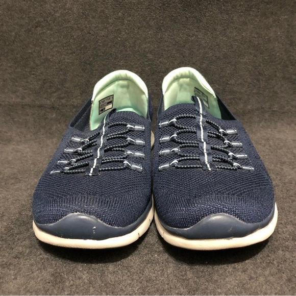 Skechers Women’s Gratis Running Shoes Sneakers 104151 Blue Memory Foam Size 10 - Picture 3 of 10
